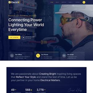 Electrix – Electrician Services & Electrical Repairs Elementor Template-1